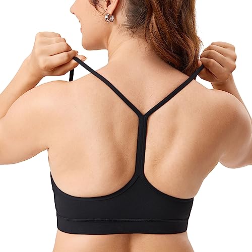 MOMANDA Damen Still Sport BH Unterstützung Y Zurück Racerback Stillen BHS Mutterschaft Gepolstert Workout Yoga Schwarz XL von MOMANDA