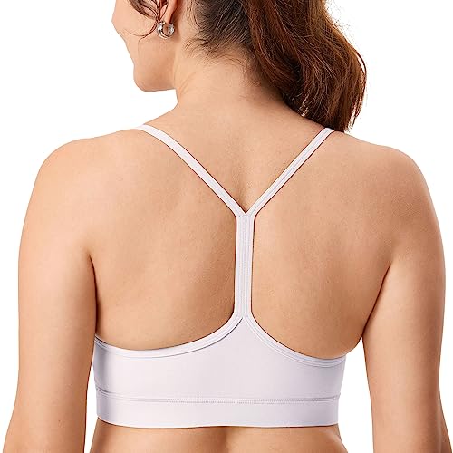 MOMANDA Damen Still Sport BH Unterstützung Y Zurück Racerback Stillen BHS Mutterschaft Gepolstert Workout Yoga Weiss M von MOMANDA