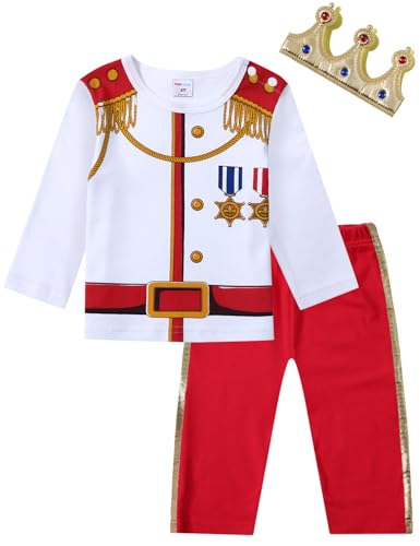 MOMBEBE COSLAND Prinz Kostüm Kinder, Baby-Halloween-Karneval-Set, 18-24 Monate von MOMBEBE COSLAND