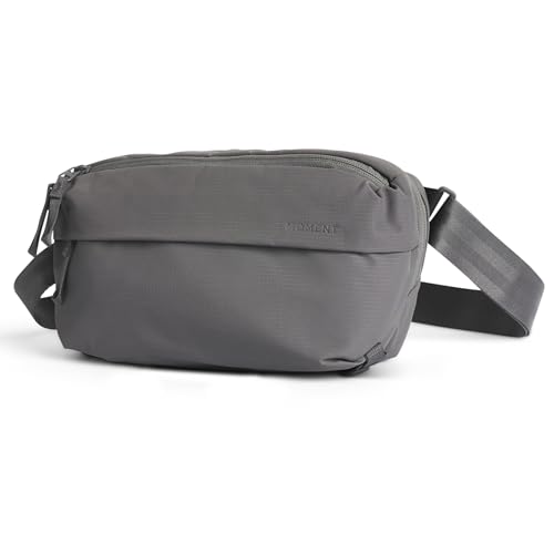 Moment Everything Sling - Wasserabweisende Umhängetasche für den Alltag  I  2 L  I Gen 2  I  Grau-Ripstop von MOMENT