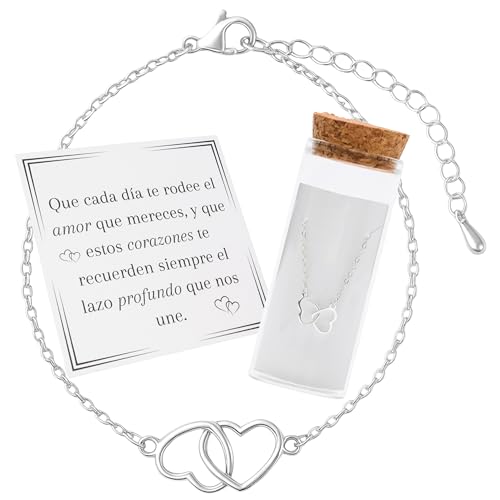 MOMENTUM Versilbertes Damenarmband, originelles Geschenk für Mutter, Freundin oder Paar, mit hochwertiger Box und Widmung, Glücksarmband für Valentinstag, Geburtstag oder Weihnachten, Einheitsgröße MOMENTUM Versilbertes Damenarmband, originelles Geschenk für Mutter, Freundin oder Paar, mit hochwertiger Box und Widmung, Glücksarmband für Valentinstag, Geburtstag oder Weihnachten, Einheitsgröße von MOMENTUM