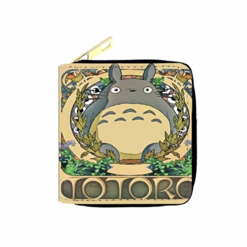 MOMOBC Anime Characters Wallet Slim Bifold Wallets Multi Purpose Coin Purse Foldable, Mehrfarbig, Einheitsgröße von MOMOBC