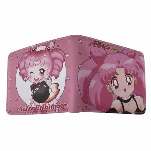 MOMOBC Sailors Moons Anime Characters Wallet Slim Bifold Wallets Multi Purpose Coin Purse Foldable, Mehrfarbig, Einheitsgröße von MOMOBC