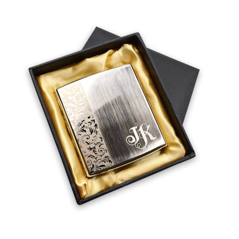Zigarettenetui Mit Gravur in Geschenkbox Zigarettenbox Personalisiert von MOMOFAKTUR