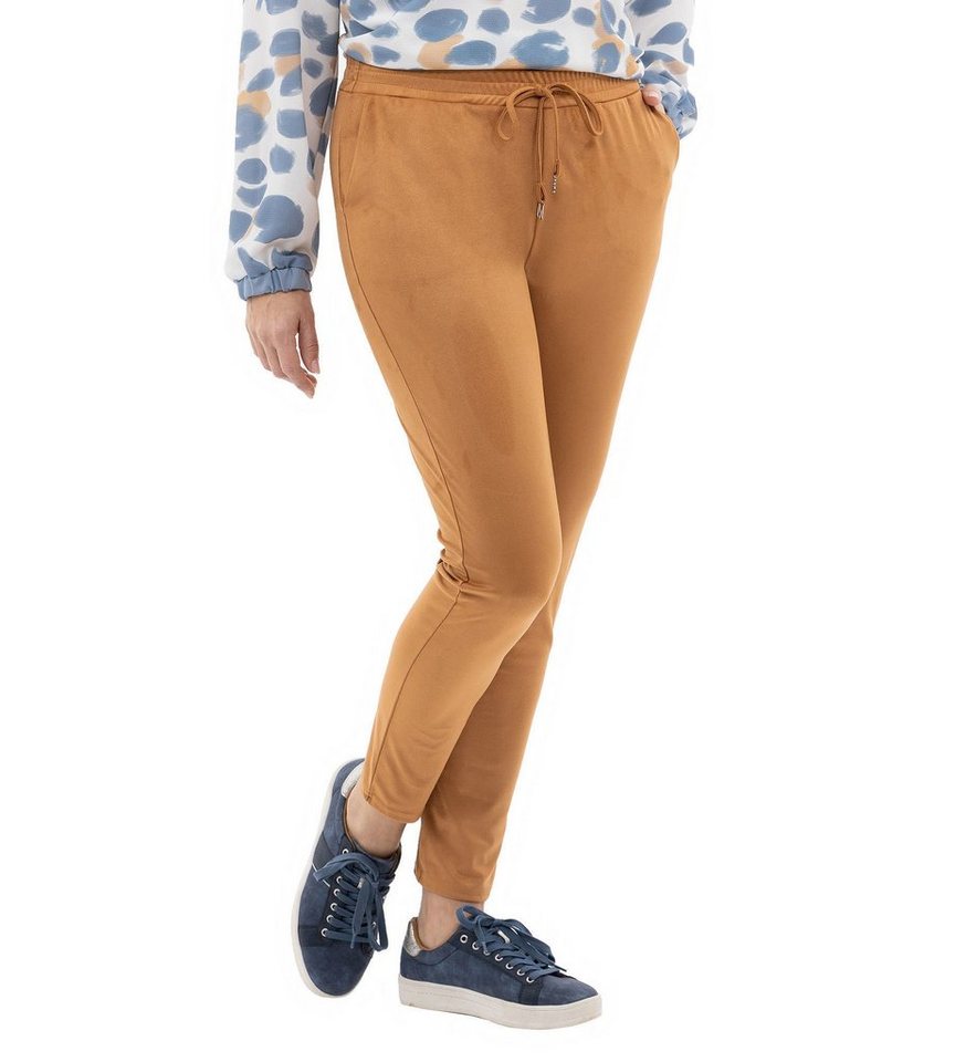 MONACO blue Jogger Pants Leggings koerpernah in Velourslederoptik von MONACO blue