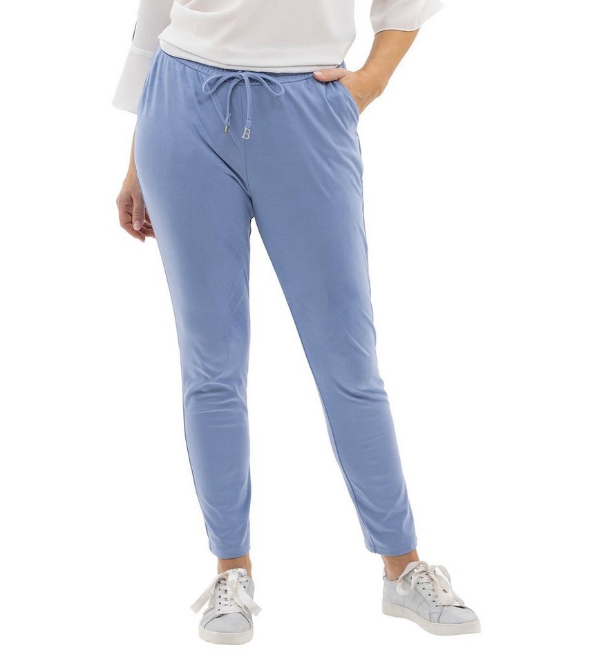 MONACO blue Jogger Pants Leggings koerpernah in Velourslederoptik von MONACO blue