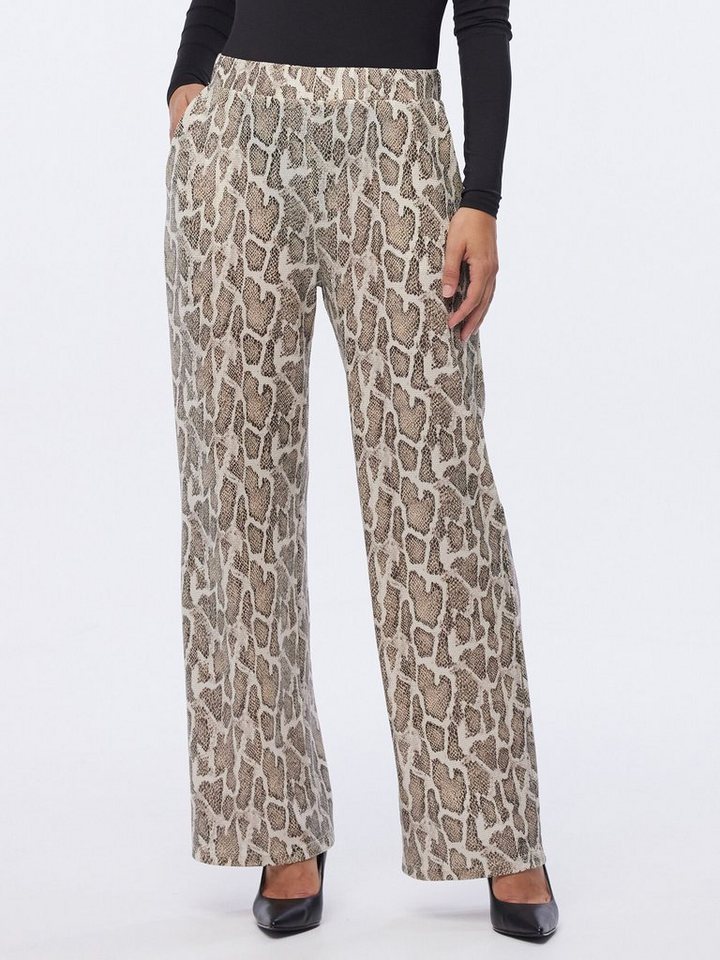 MONACO blue Stoffhose Palazzohose weit im Snakeprint von MONACO blue