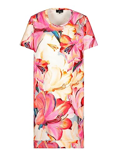 MONARI Damen Kleid Melone/hellgelb/beige/rosa 44 von MONARI