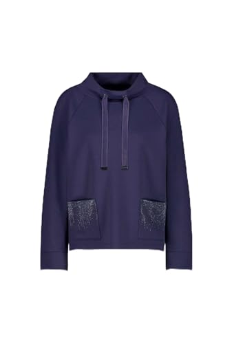 MONARI - Damen Langarm Sweatshirt mit geschmückten Taschen (807680), Größe:36, Farbe:Midnight (862) von MONARI