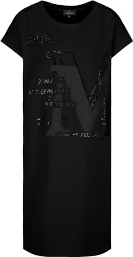 MONARI Damen Mini-Kleid mit Strass Schrift schwarz - 40 von MONARI