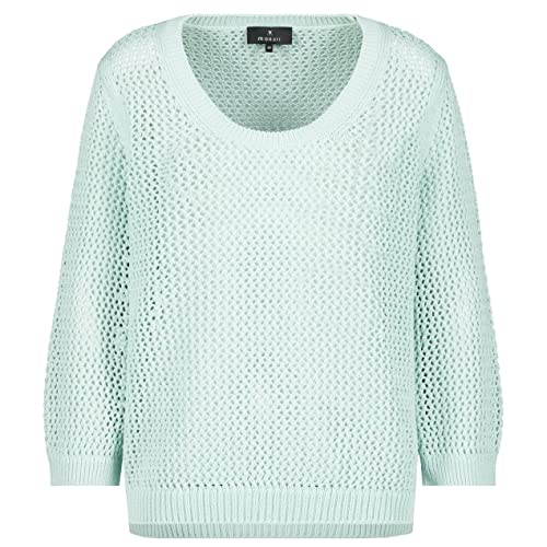 MONARI Damen Pullover mit Lochmuster Fresh Mint - 40 von MONARI