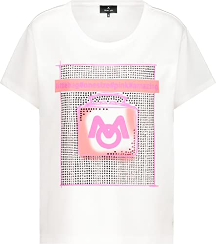 MONARI Damen T-Shirt mit Print und Strass Off-White - 38 von MONARI