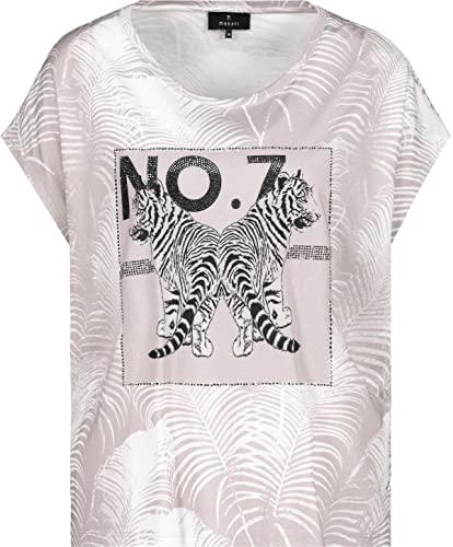 MONARI Damen T-Shirt mit Tiger und Strass Bambus Gemustert - 38 von MONARI