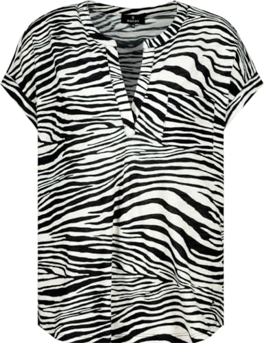 MONARI Damen T Shirt mit Zebramuster schwarz Weiss - 40 von MONARI