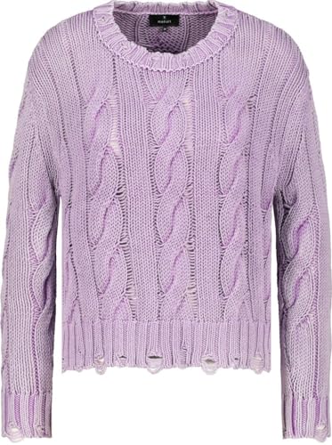 MONARI Pullover Zopfmuster in Violett, Größe 36 von MONARI