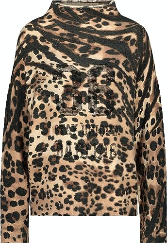 MONARI Pullover mit Animal-Print-Mix Pullover in Beige, Größe 42 von MONARI