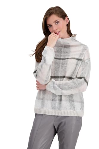 MONARI Pullover mit großem Karo-Muster Pullover in Weiß, Größe 38 von MONARI