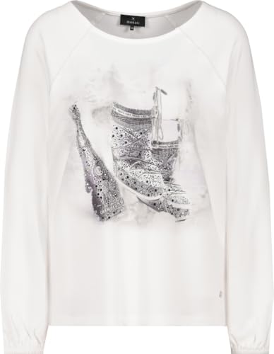 MONARI Shirt mit Schneeboots-Print Off-White - 36 von MONARI