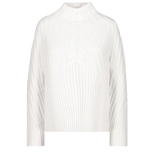 Monari Damen Pullover mit Zopfmuster Off-White - 44 von MONARI