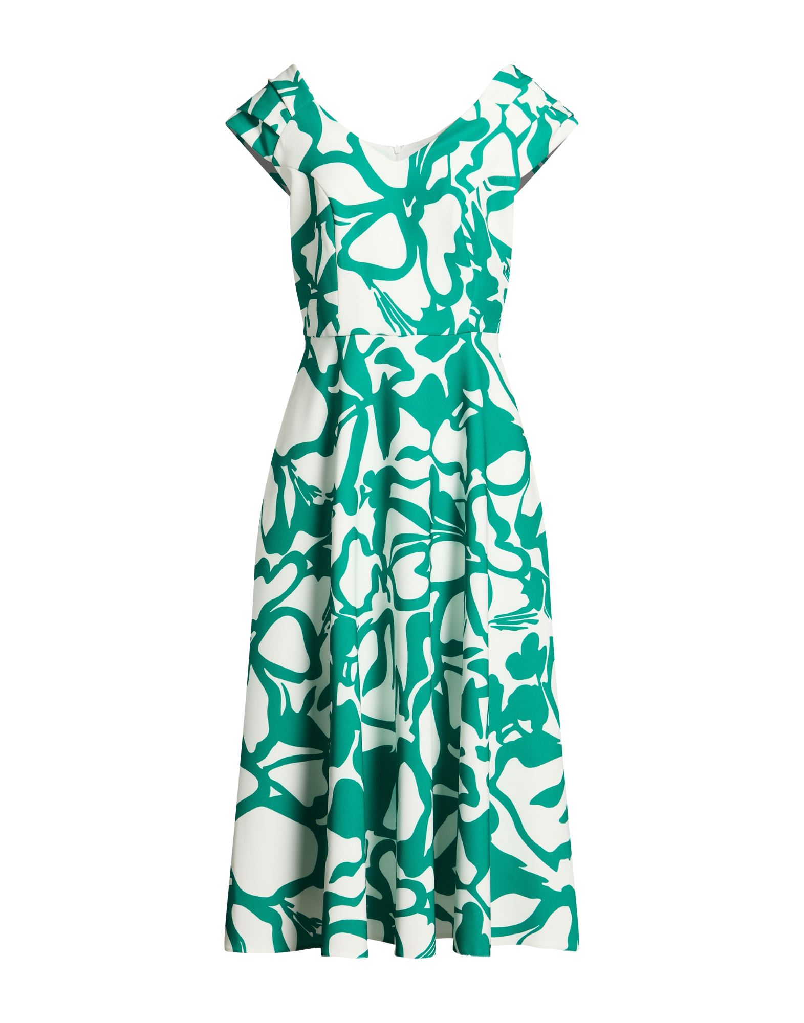 MONCHO HEREDIA Midi-kleid Damen Grün von MONCHO HEREDIA