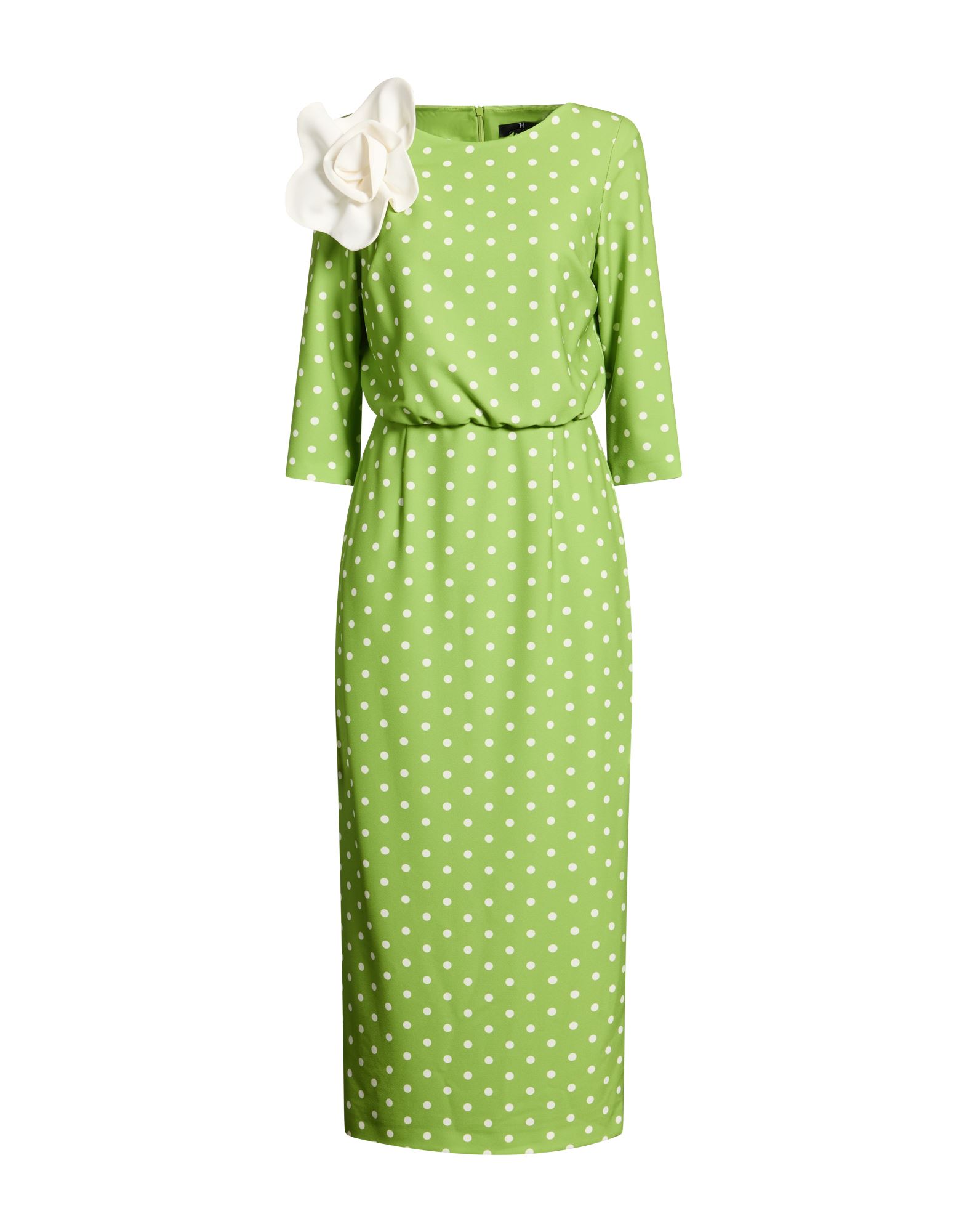 MONCHO HEREDIA Midi-kleid Damen Limettengrün von MONCHO HEREDIA