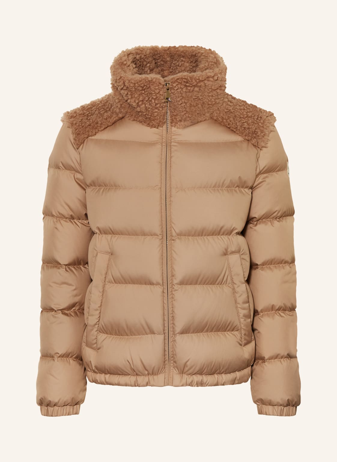 Moncler Enfant Daunenjacke Vard Mit Teddyfell rot von MONCLER enfant