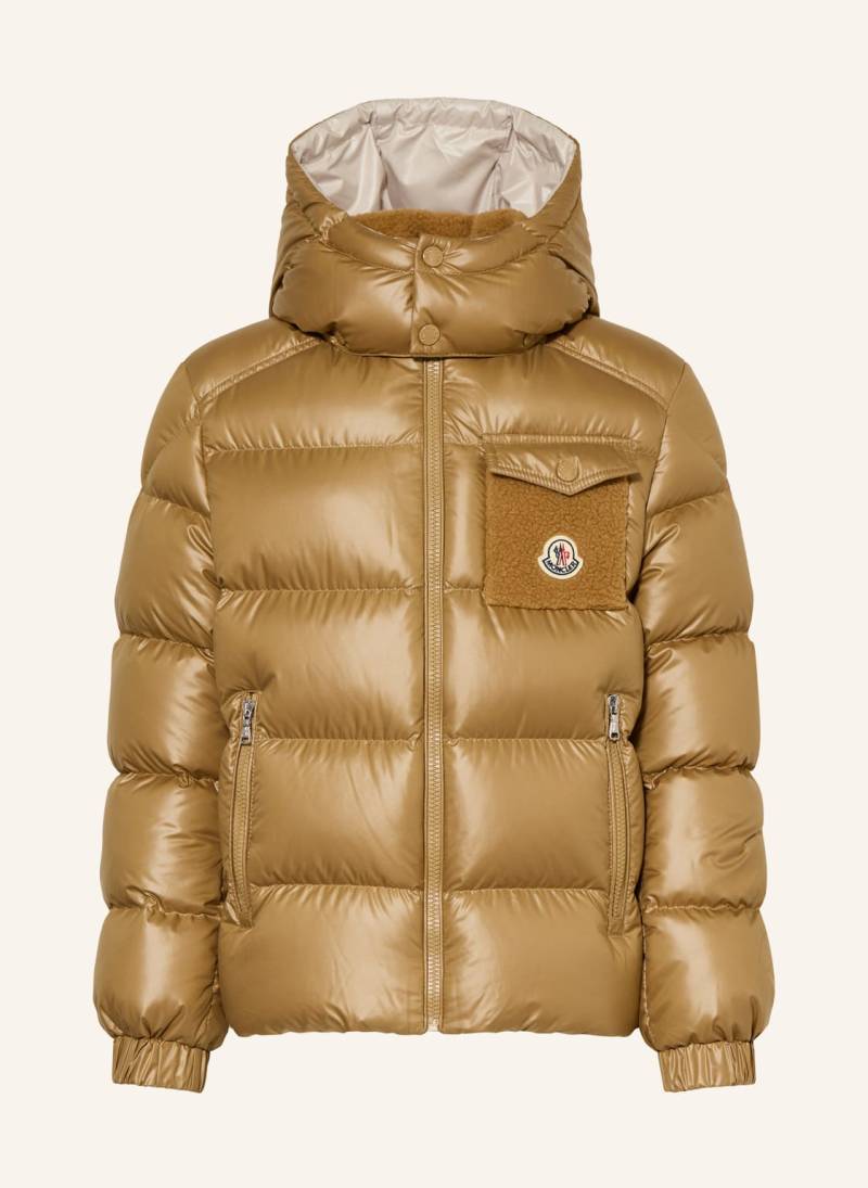 Moncler Enfant Daunenjacke Yule Mit Abnehmbarer Kapuze beige von MONCLER enfant