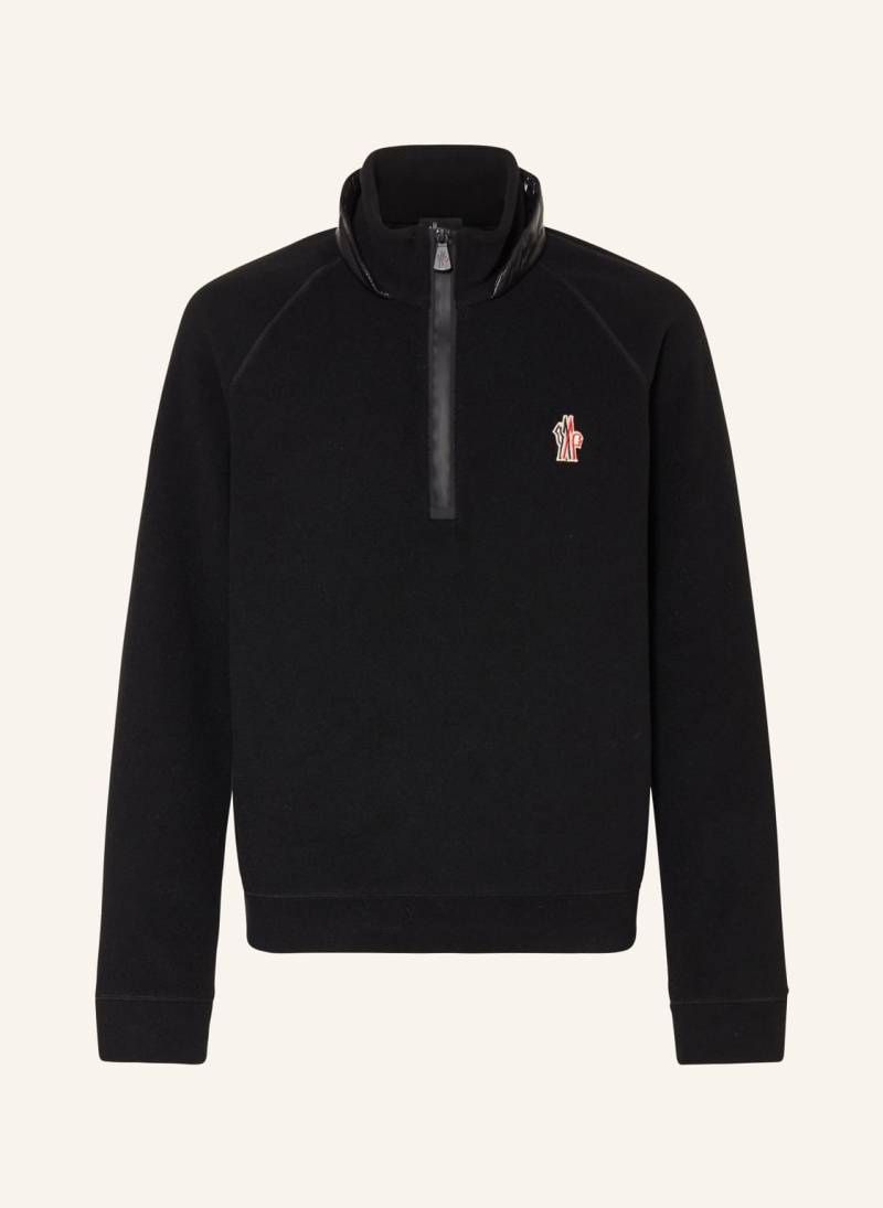 Moncler Enfant Fleece-Troyer schwarz von MONCLER enfant