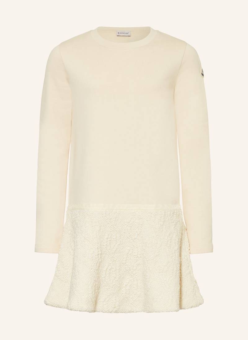 Moncler Enfant Kleid Im Materialmix weiss von MONCLER enfant