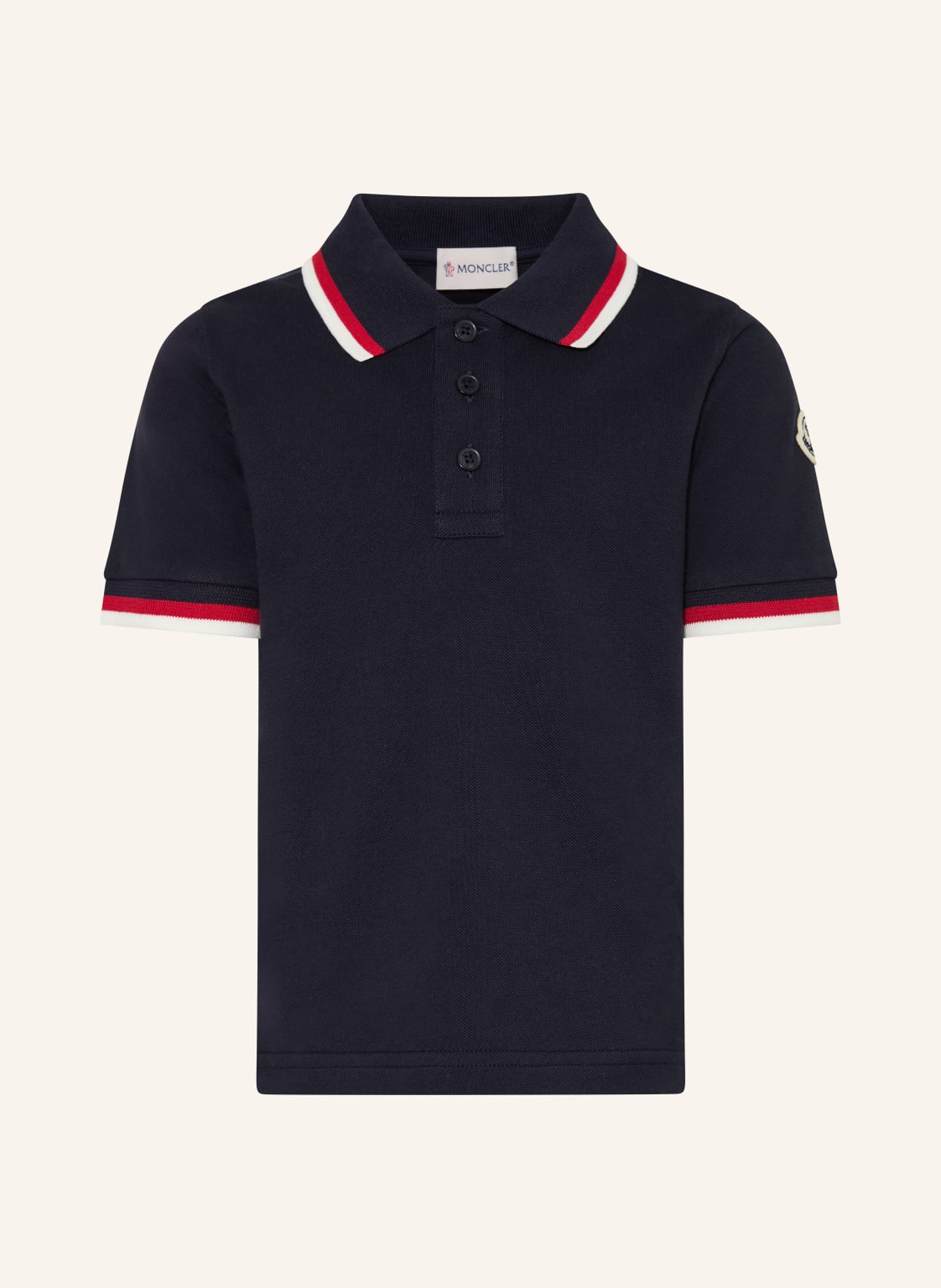 Moncler Enfant Piqué-Poloshirt blau von MONCLER enfant