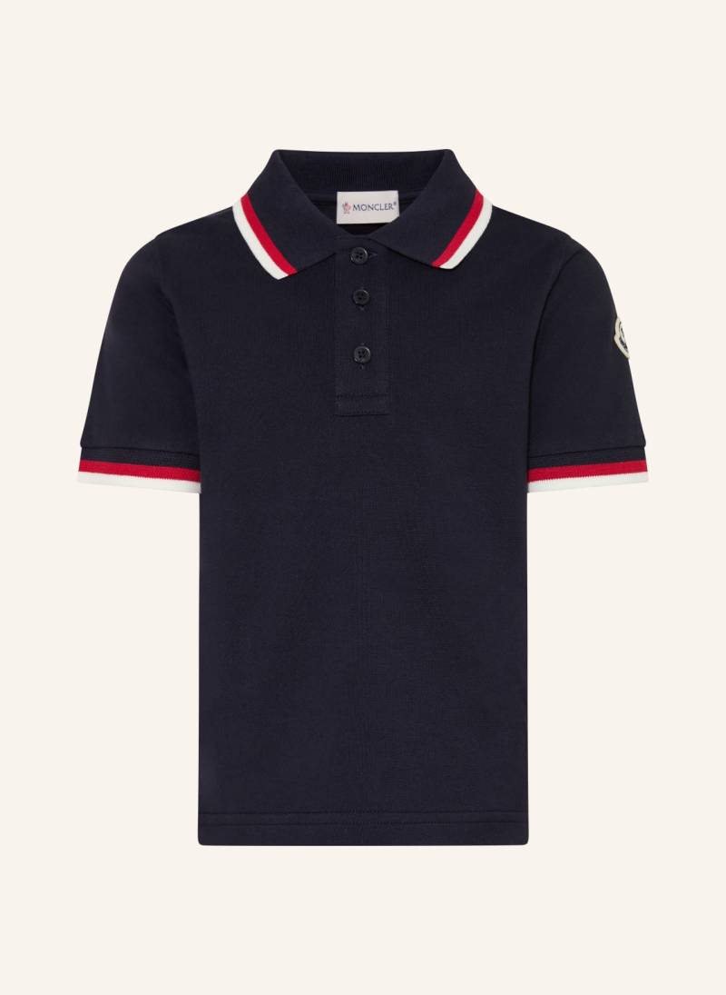Moncler Enfant Piqué-Poloshirt blau von MONCLER enfant