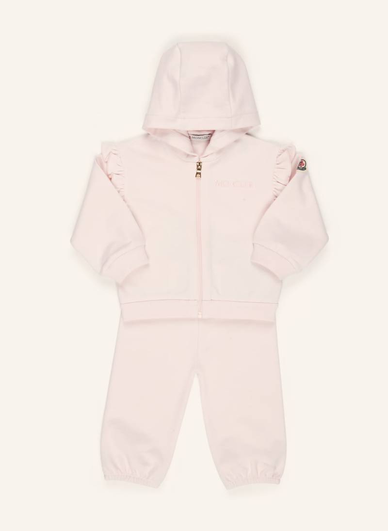 Moncler Enfant Set: Sweatjacke Und Sweatpants rosa von MONCLER enfant