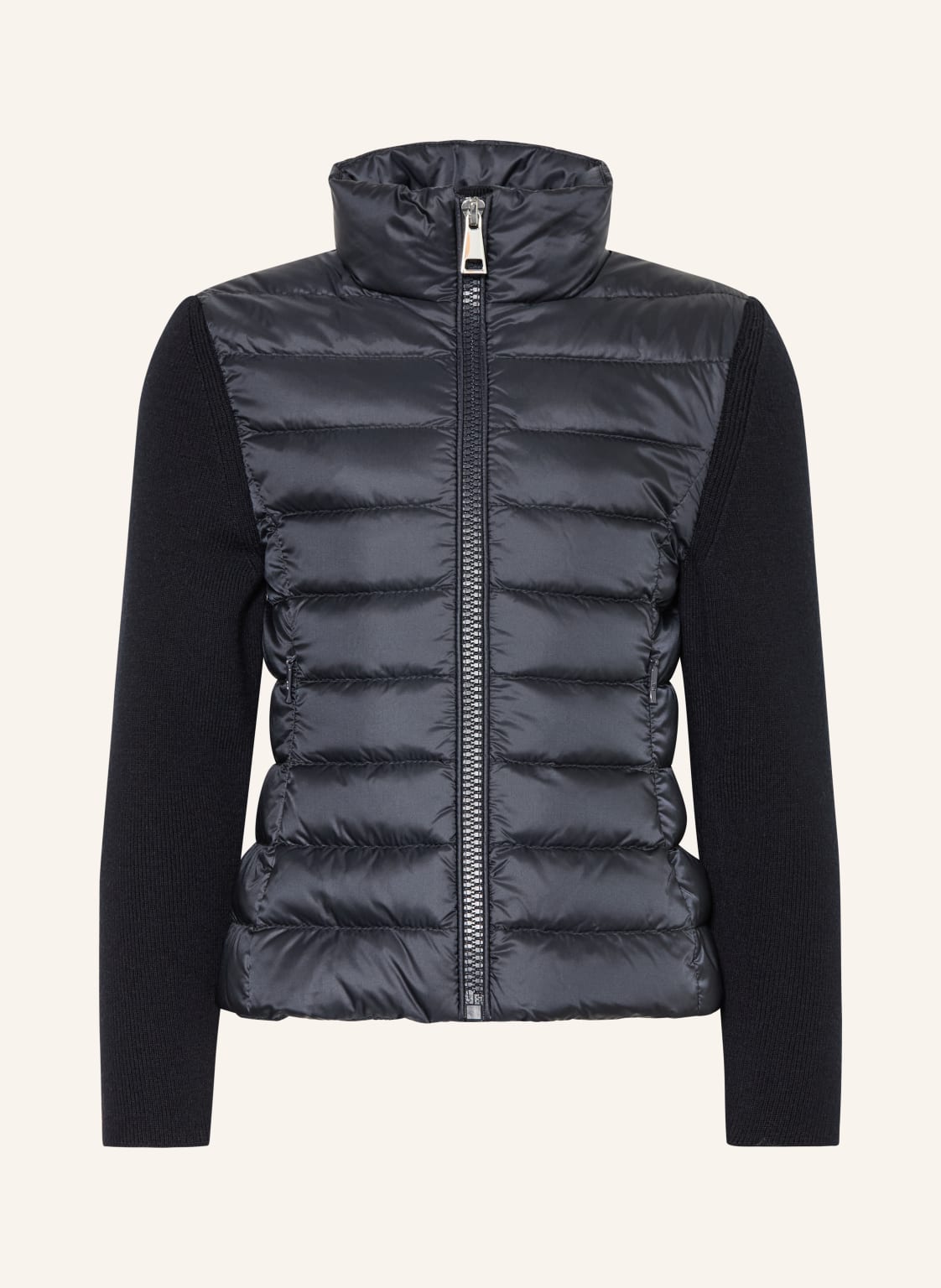 Moncler Enfant Steppjacke Im Materialmix blau von MONCLER enfant