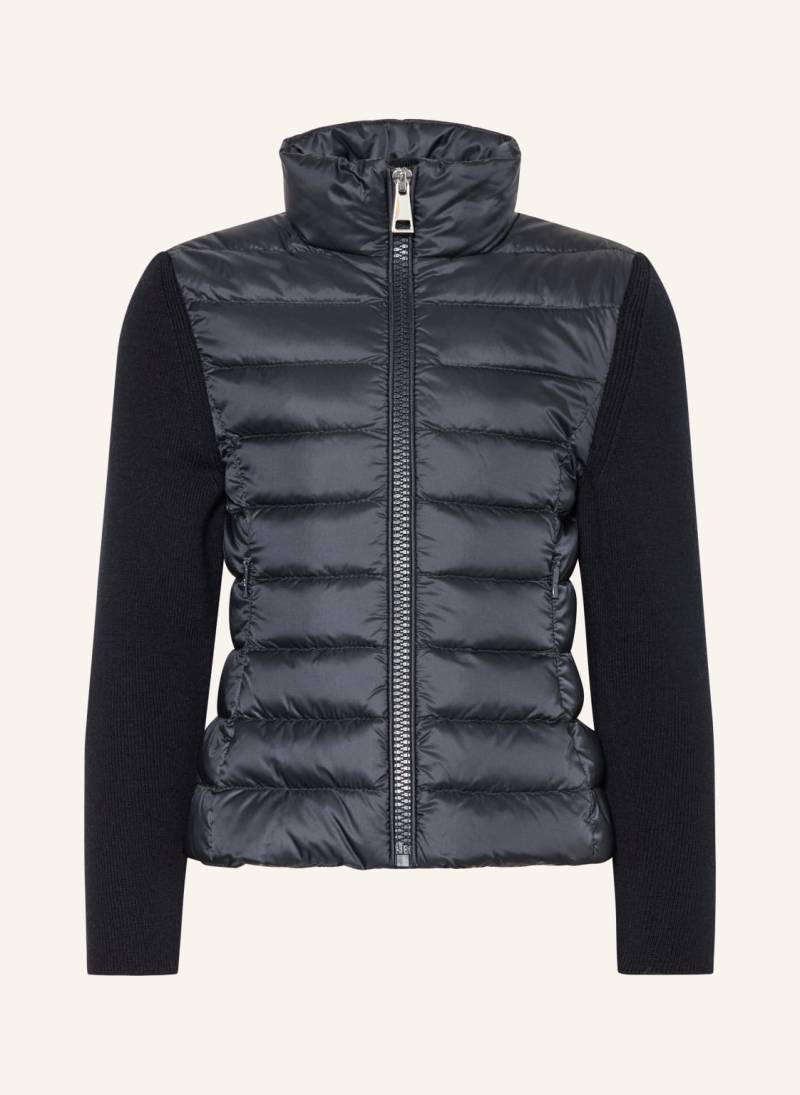 Moncler Enfant Steppjacke Im Materialmix blau von MONCLER enfant