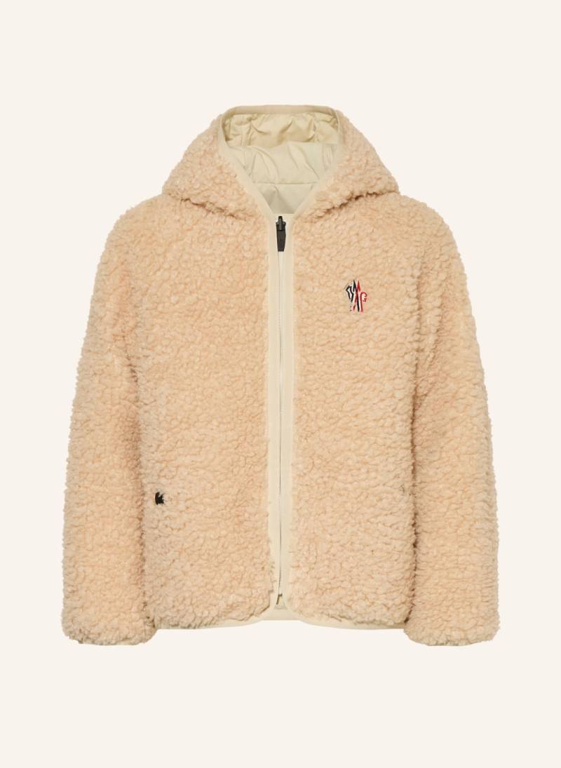 Moncler Enfant Teddyfell-Jacke rosa von MONCLER enfant