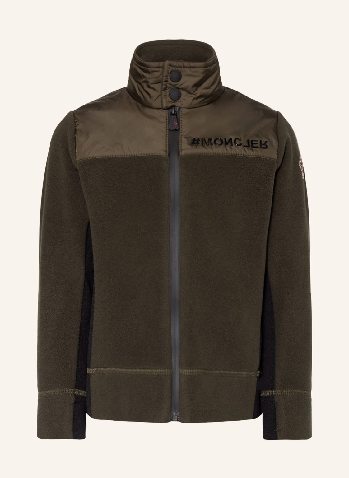 Moncler Enfant Unterziehjacke Aus Fleece Im Materialmix braun Moncler Enfant Unterziehjacke Aus Fleece Im Materialmix braun von MONCLER enfant