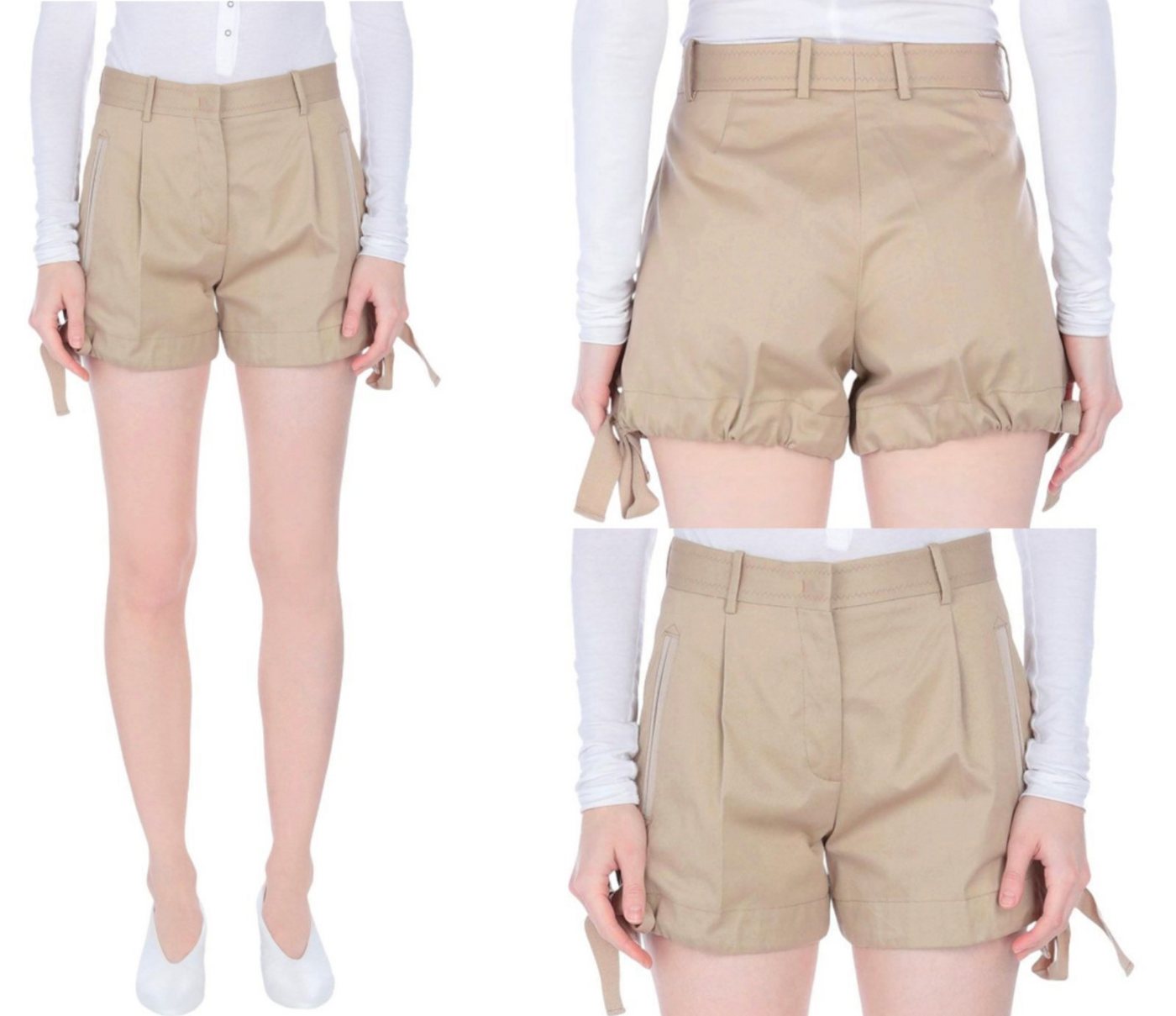 MONCLER Bermudas MONCLER LUXURY BERMUDA TIE PANTS SHORTS FREIZEIT KURZE TENNIS CASUAL H von MONCLER