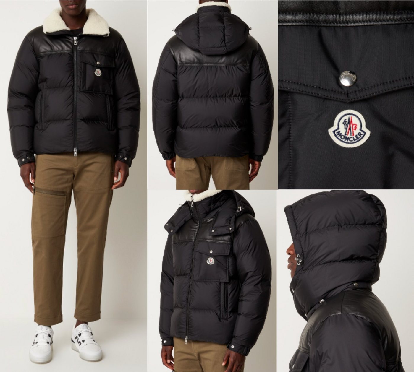 MONCLER Winterjacke MONCLER Braye Down-Jacket Hooded Coat Mantel Daunen-Jacke Sheaerling B von MONCLER