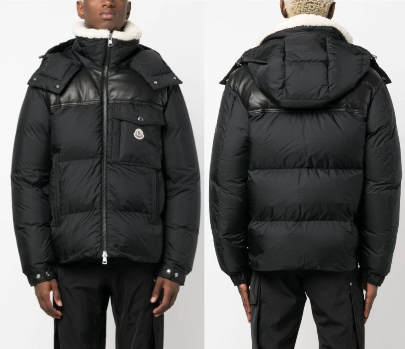 MONCLER Winterjacke MONCLER Braye Down-Jacket Hooded Coat Mantel Daunen-Jacke Sheaerling B von MONCLER