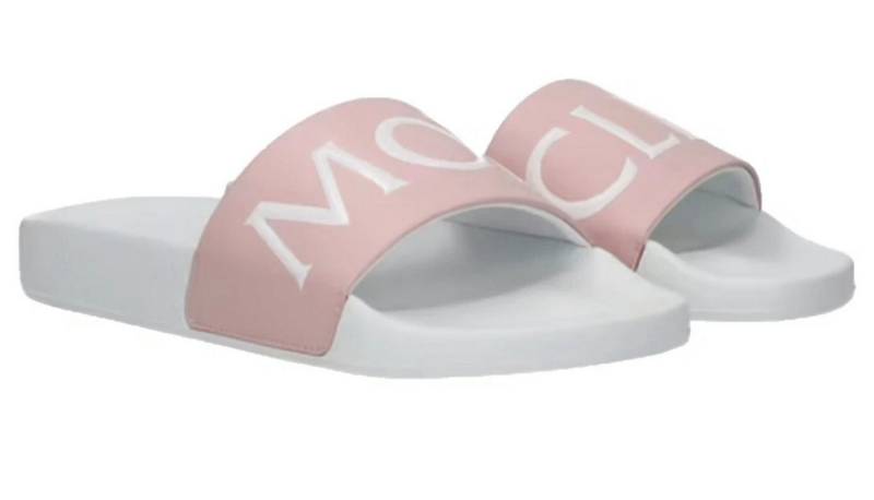 MONCLER Leder Slides Sandalen Bastien & Joleen Made in Italy Unisex Sandale Anatomisch geformte Innensohle,ergonomisch geformt von MONCLER