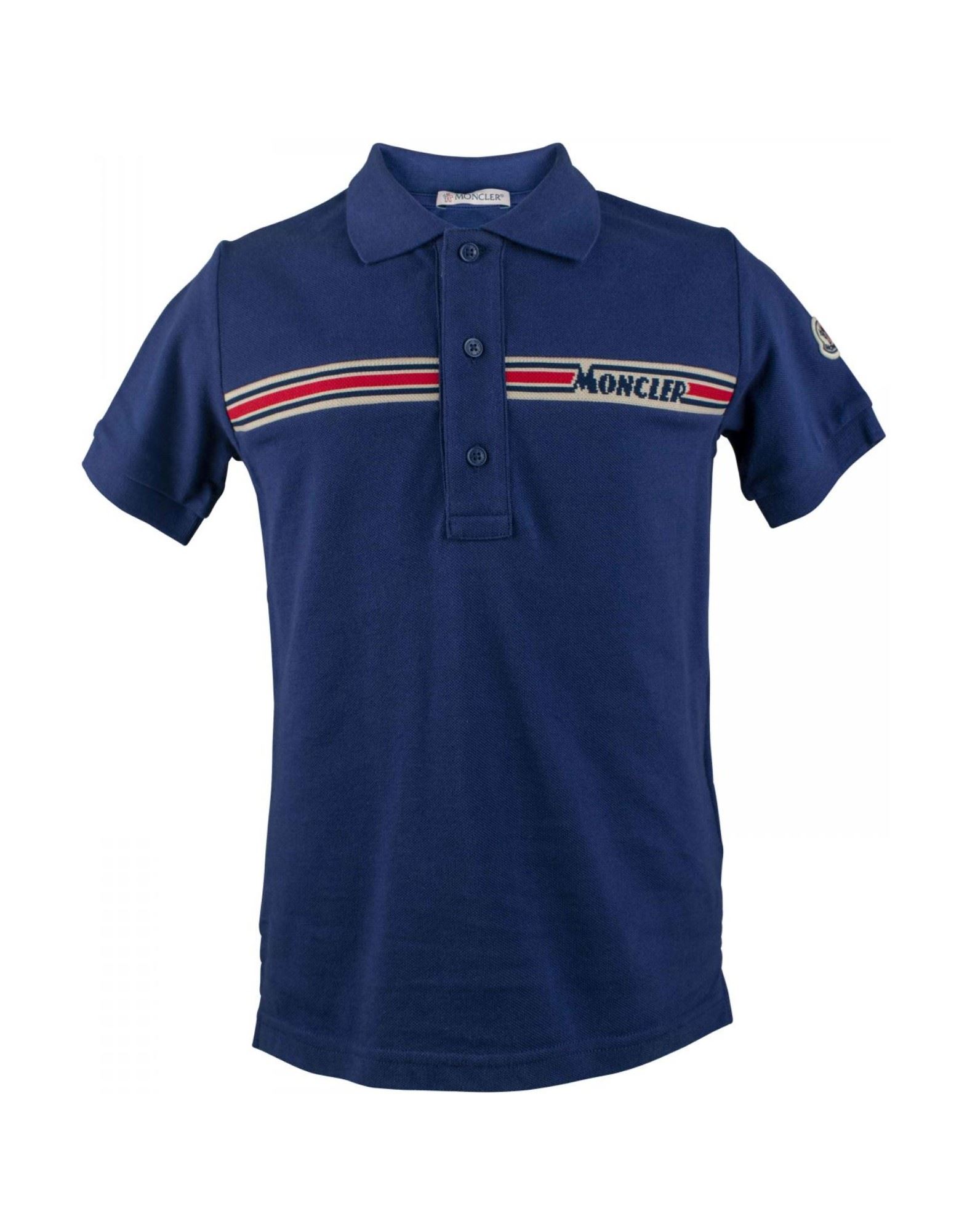 MONCLER Poloshirt Kinder Blau von MONCLER