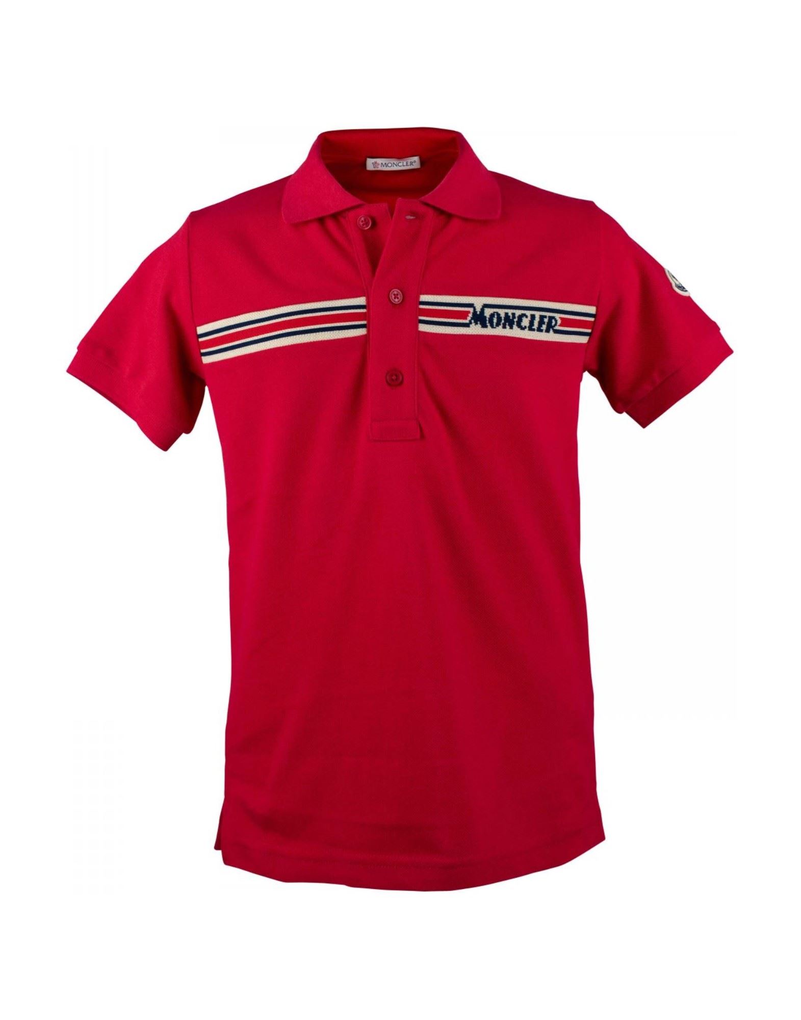 MONCLER Poloshirt Kinder Rot von MONCLER