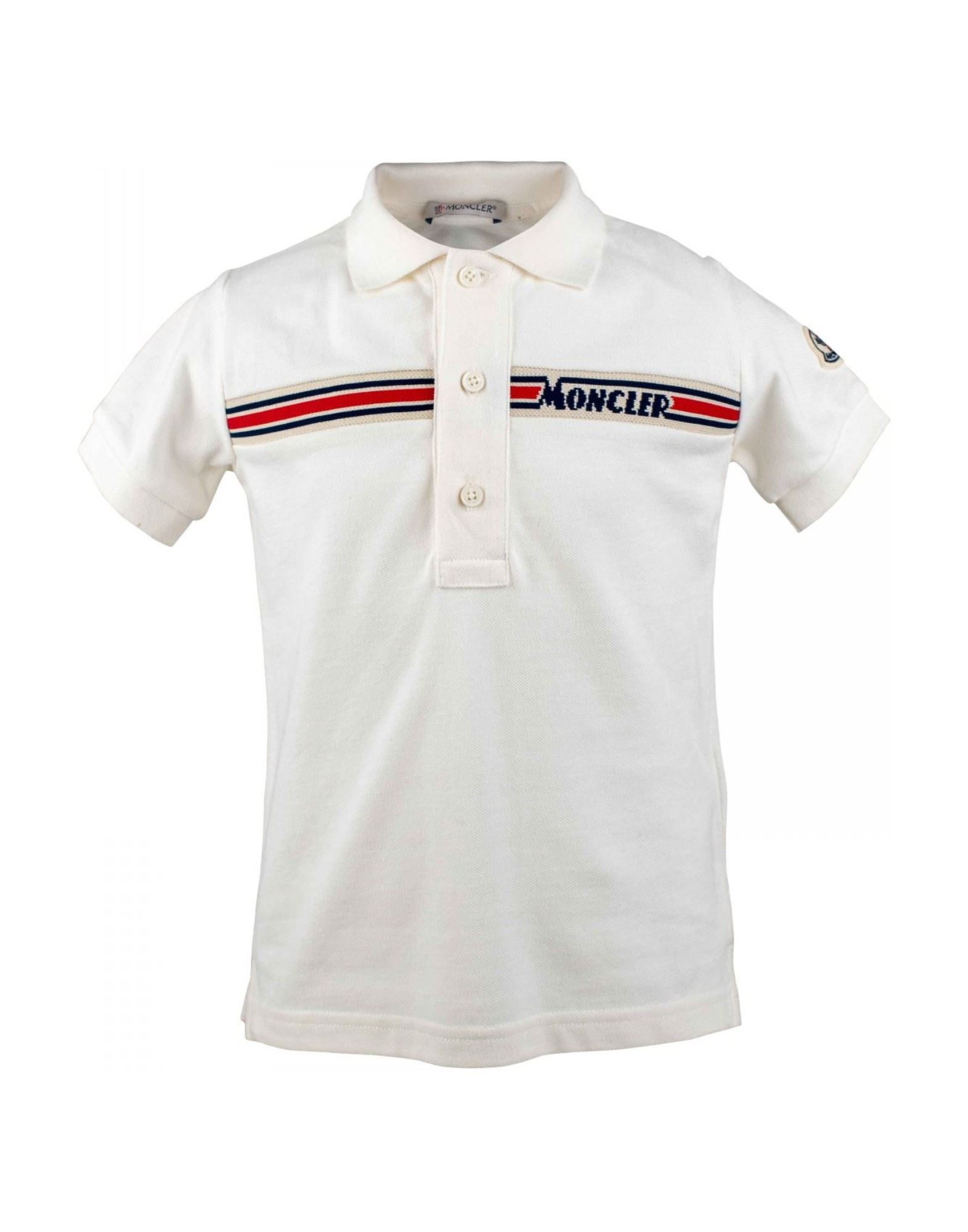 MONCLER Poloshirt Kinder Weiß von MONCLER