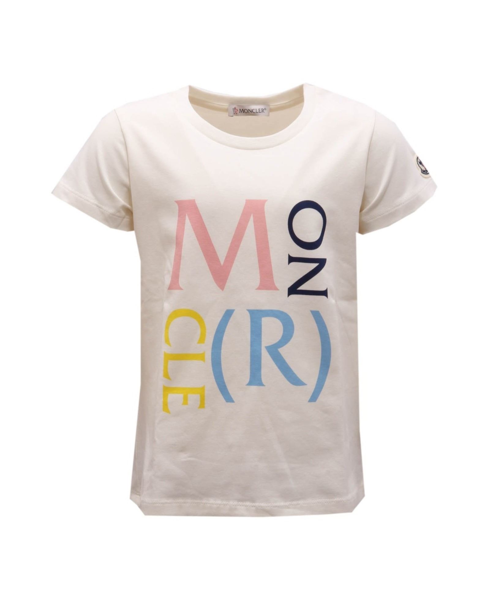 MONCLER T-shirts Kinder Elfenbein von MONCLER