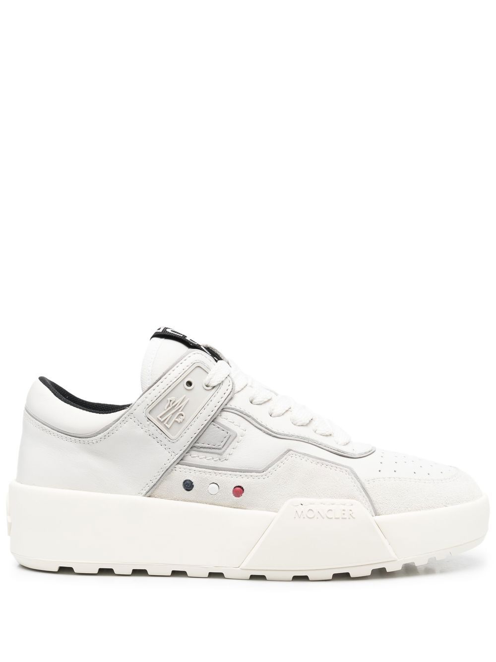 Moncler Sneakers mit Logo-Patch - Weiß von Moncler