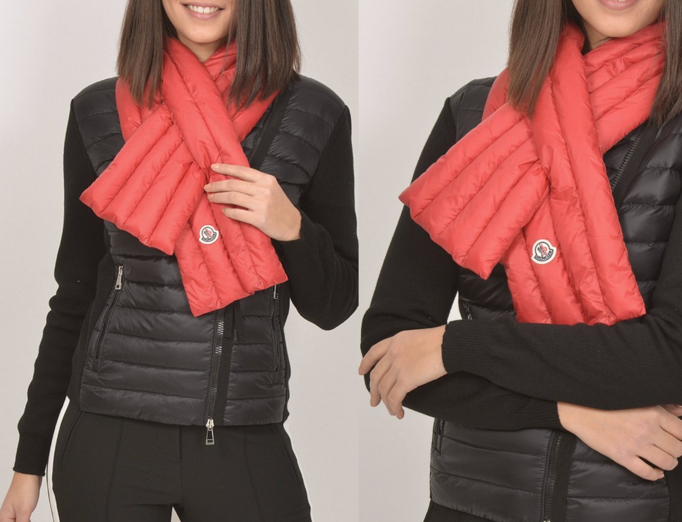 MONCLER Strickschal MONCLER Daunenschal Sciarpa Down Puffer Scarf Schal Mufflers Stola Ges von MONCLER