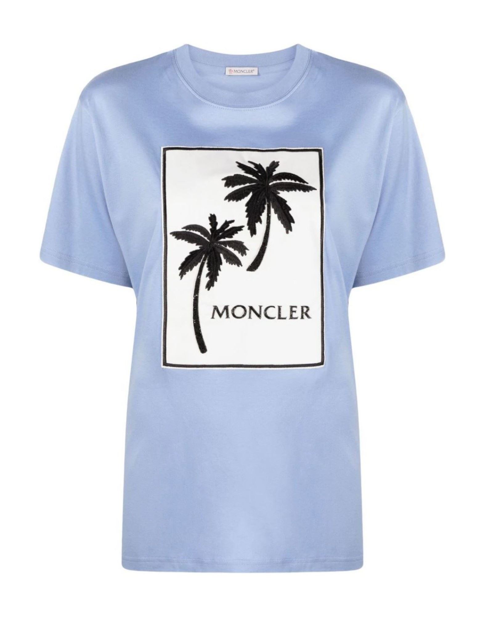 MONCLER T-shirts Damen Blau von MONCLER