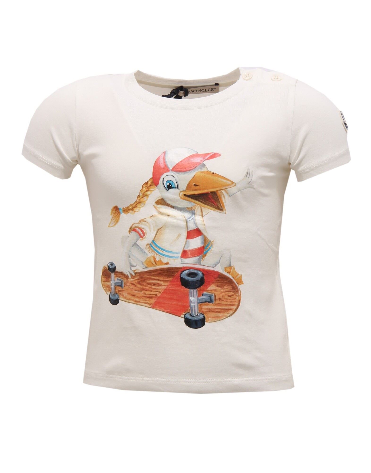 MONCLER T-shirts Kinder Elfenbein von MONCLER