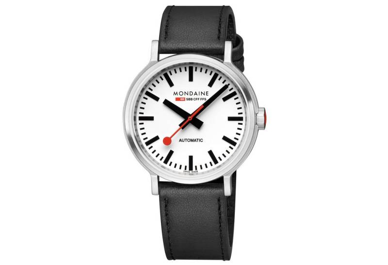 MONDAINE Automatikuhr Automatik mit Lederband von MONDAINE