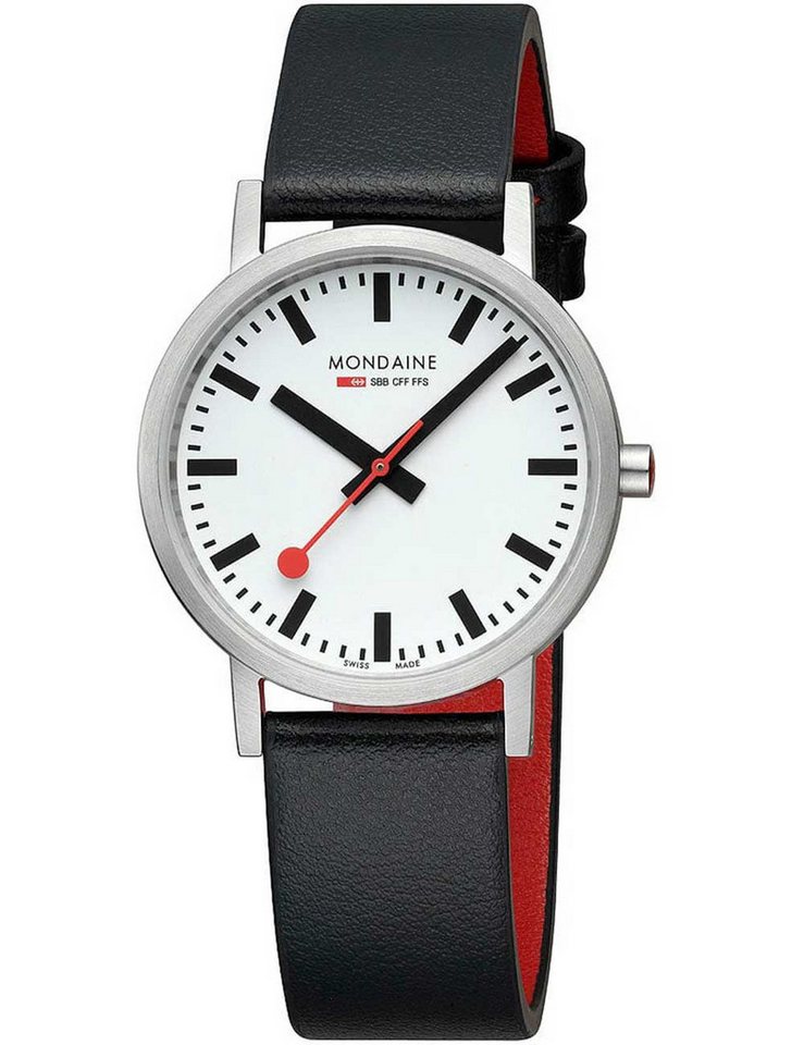 MONDAINE Quarzuhr Mondaine A660.30314.16SBBV Classic SBB vegan 36mm 3ATM Mondaine A660.30314.16SBBV Classic SBB vegan 36mm 3ATM von MONDAINE